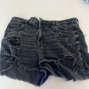 American Eagle Black Jean Shorts